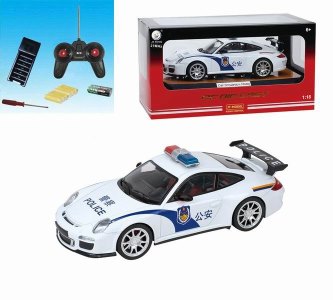 1:18 4FUNCTION R/C DIE CAST POLICE CAR W/LIGHT  - HP1042802