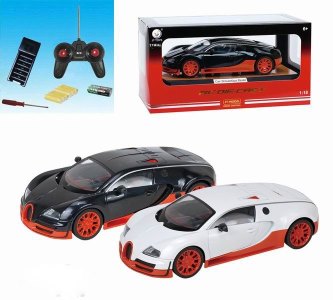 1:18 4FUNCTION R/C DIE CAST CAR W/LIGHT WHITE/BLACK - HP1042803