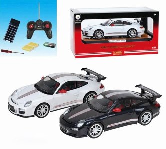 1:18 4FUNCTION R/C DIE CAST CAR W/LIGHT WHITE/GREY - HP1042805
