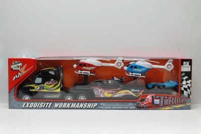 FRICTION TRUCK W/2FREE WAY HELICOPTER & 2 FREE WAY F1  - HP1042821