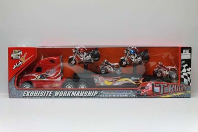 FRICTION TRUCK W/2FREE WAY MOTORCYCLE & 2 FREE WAY MOUNTAIN MOTORCYCLE - HP1042822