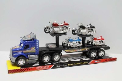FRICTION TRUCK W/4 FREE WAY MOTORCYCLE  RED/BLUE/BLACK - HP1042832