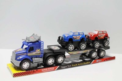 FRICTION TRUCK W/2 FREE WAY CAR  RED/BLUE/BLACK - HP1042848