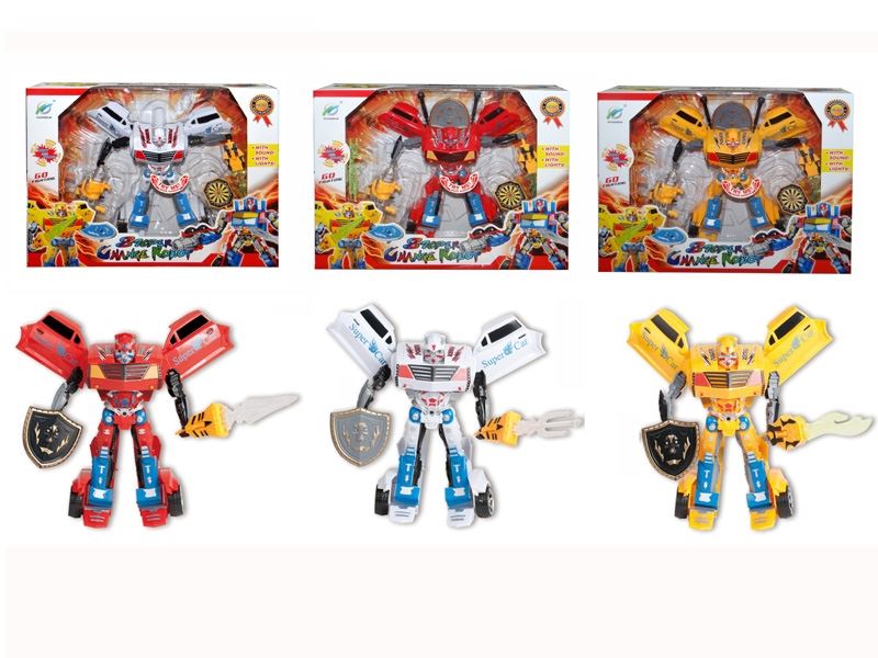 TRANSFORMER W/SOUND & LIGHT YELLOW/RED/WHITE INCLUDED BUTTONCELL - HP1042922