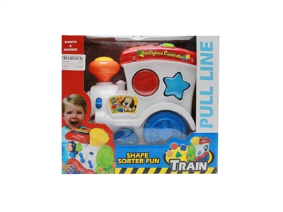PUSH & PULL  TRAIN W/BLOCKS CAR MUSIC & LIGHT - HP1042946