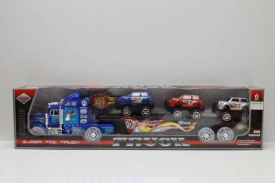 FRICTION TRUCK W/3 FREE WAY CAR & LIGHT & MUSIC - HP1042981