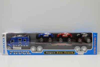 FRICTION TRUCK W/3 FREE WAY CAR & LIGHT & MUSIC - HP1042994
