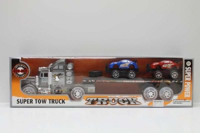 FRICTION TRUCK W/2 FREE WAY CAR & TIRE & LIGHT & MUSIC - HP1042995