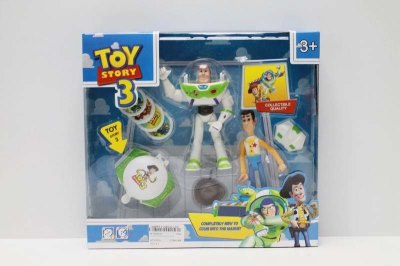 2PCS TOY STORY 3 SET W/LIGHT & WATCH & FLYING DISK  - HP1043014