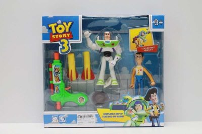 2PCS TOY STORY 3 SET W/LIGHT & SOFT SHOOTING GUN - HP1043016