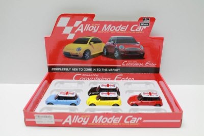 PULL BACK DIE CAST CAR，RED/BLUE/YELLOW/WHITE - HP1043574