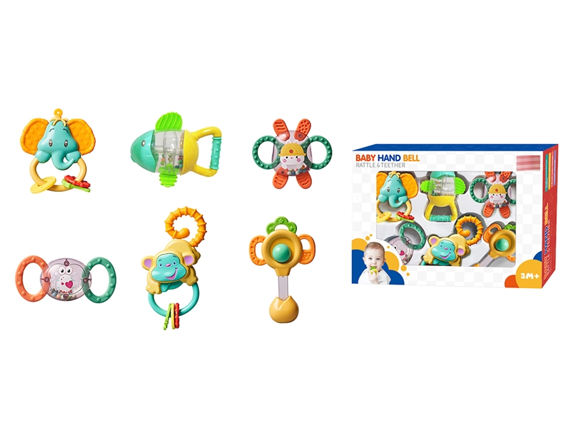 TEETHER RATTLE SET 6PCS - HP1043600