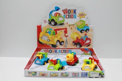 FRICTION CONSTRUCTION CAR 6ASST 12PCS/DISPLAY BOX - HP1043609