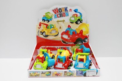 FRICTION CONSTRUCTION CAR 6ASST  6PCS DISPLAY BOX - HP1043610