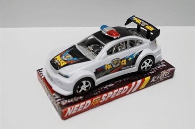 喷漆镀座回力警车 3色混装 - HP1043822