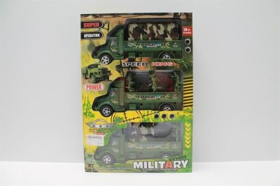 3PCS FRICTION MILITARY CAR  - HP1043826