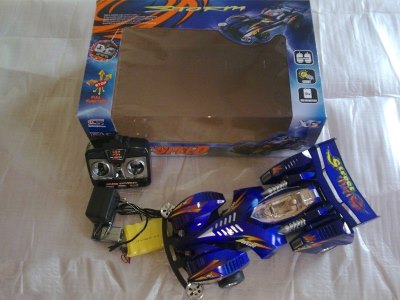 4FUNCTION R/C CAR W/LIGHT & CHARGER & BATTERY RED/BLUE - HP1043954