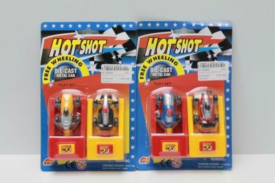 2PCS FREE WAY SHOOTING CAR (DIE-CAST METAL) 2ASST - HP1044669