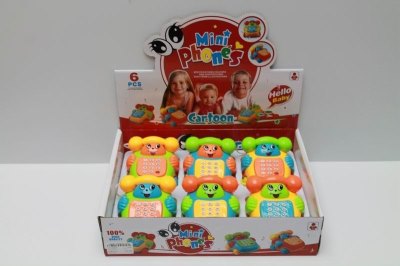 CARTOON PHONE CAR W/LIGHT & MUSIC 6PCS DISPALY BOX - HP1044854