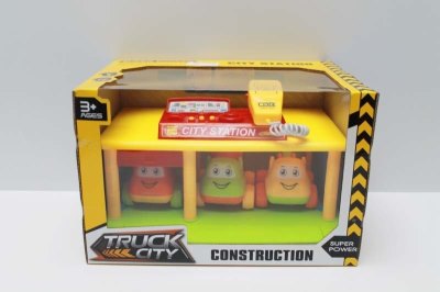 B/O CONSTRUCTION CAR GARAGE W/RECORD & LIGHT - HP1044965