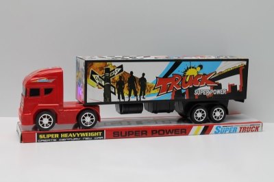 FRICTION TRUCK W/LIGHT & MUSIC RED/BLUE - HP1045775