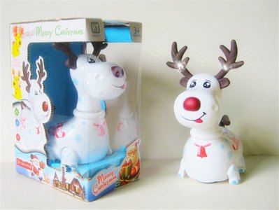 B/O CARTOON DEER W/LIGHT & MUSIC & BUMP AND GO   - HP1045839
