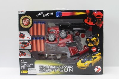 TRANSFORMATIVE CAR W/SOFT SHOOTING  RED/YELLOW - HP1046195