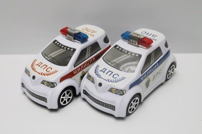 FRICTION POLICE CAR BLUE/RED (RUSSIAN VERSION)  - HP1046239