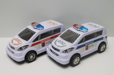 FRICTION POLICE CAR BLUE/RED (RUSSIAN VERSION)  - HP1046241