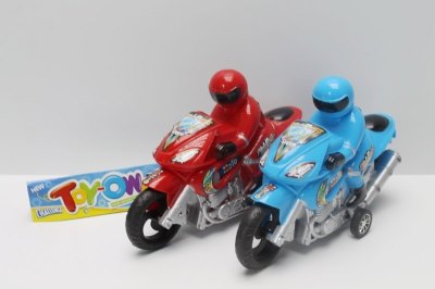 FRICTION CAR W/MAN RED/BLUE - HP1046255