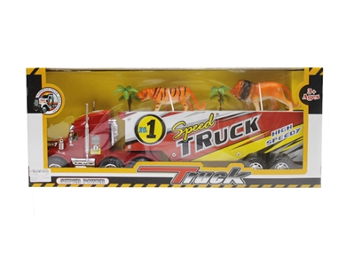 FRICTION TRUCK W/ANIMAL SET RED/BLUE/BLACK - HP1046260