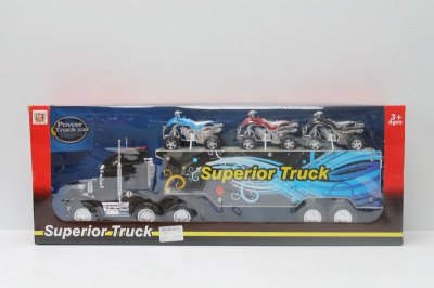 FRICTION TRUCK W/3 FREE WAY BEACH MOTORCYCLE RED/BLUE/BLACK - HP1046268
