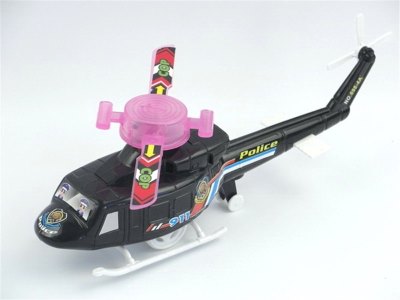 PULL LINE HELICOPTER W/LIGHT BLACK/WHITE - HP1046513