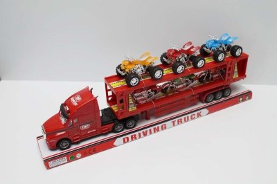 FRICTION TRUCK W//3 BEACH MOTORCYCLE & 3 MOTORCYCLE RED/BLUE/BLACK - HP1046610