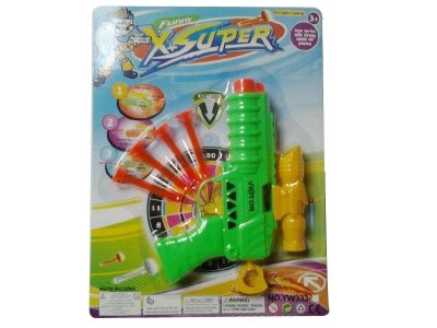 SOFT SHOOTING GUN  GREEN/YELLOW/ORANGE - HP1046703