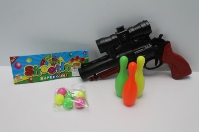 PINGPONG & BOWLING SHOOTING GUN 2ASST 2COLOR - HP1046983