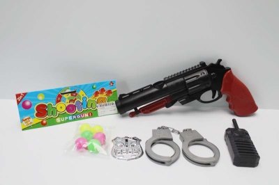 PINGPONG SHOOTING GUN W/POLICE PLAY SET - HP1046992