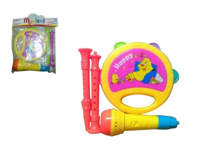 INFANT MUSICAL INSTRUMENT，1 TAMBOURINE,2 FLUTES,1 VOICE TUBE - HP1047553