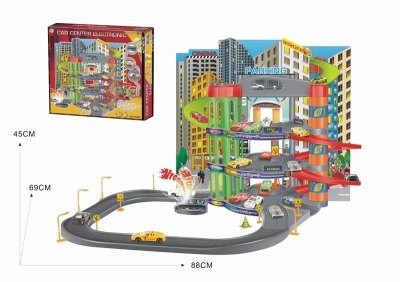 PARKING LOT W/ 2 DIE CAST CAR W/IC 2AA NOT INCLUDED  - HP1047655