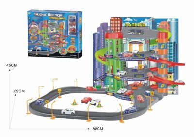 PARKING LOT W/6 FREE WAY CARS - HP1047793