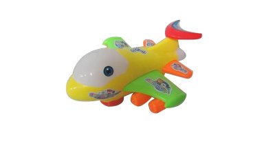 B/O CARTOON PLANE W/LIGHT & MUSIC & BUMP AND GO ，BLUE/YELLOW - HP1047825