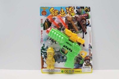 SOFT SHOOTING GUN  GREEN/YELLOW/ORANGE - HP1048050