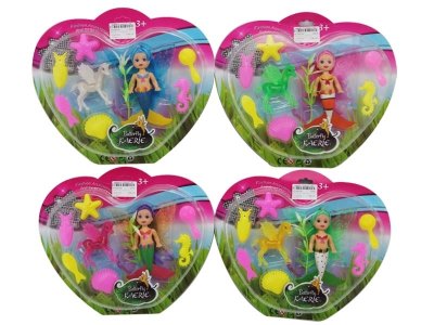 MERMAID DOLL W/ACCESSORIES 4COLOR - HP1048799