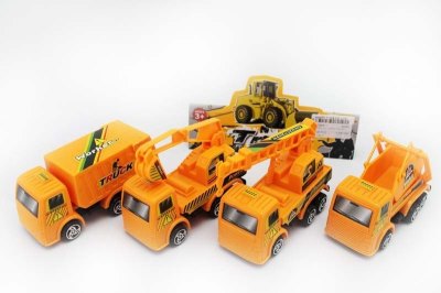 4PCS FRICTION CONSTRUCTION CAR   - HP1048811