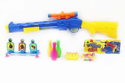 SOFT SHOOTING GUN 2 COLOURS ASST - HP1048873