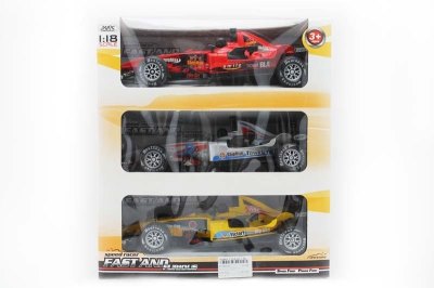 3PCS FRICTION F1 W/LIGHT & MUSIC RED/SILVER/YELLOW - HP1049155