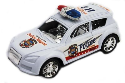 FRICTION POLIC CAR WHITE/BLUE - HP1049188