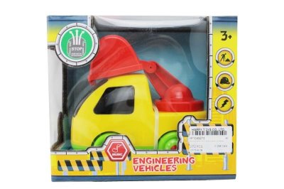 B/O CONSTRUCTION CAR  W/BUMP & GO  & MUSIC  YELLOW/GREEN - HP1049278