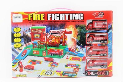 PARKING LOTS W/FREE WAY CAR(DIE-CAST) - HP1049394