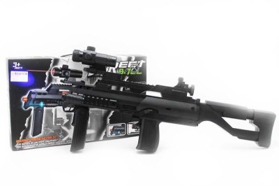 B/O SHOCK GUN W/LIGHT & SOUND & INFRARED  - HP1049466